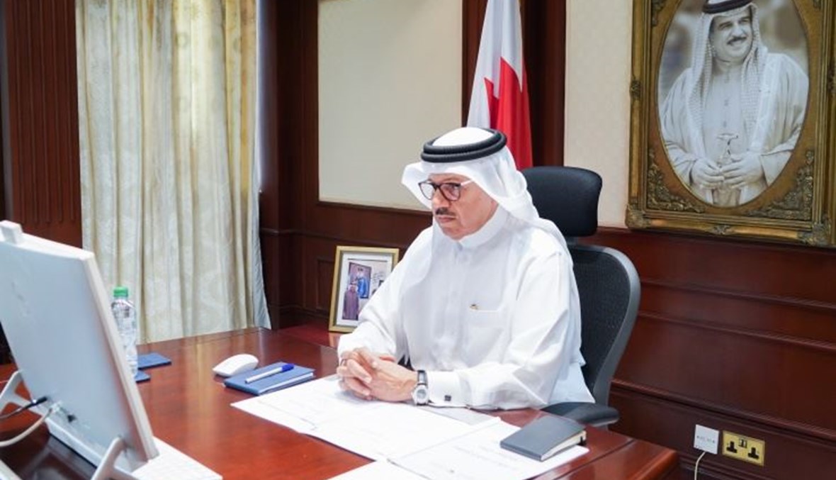  الزياني خلال مشاركته في المؤتمر الوزاري الثالث لحرية الأديان والمعتقدات (16 ت2 2020، وكالة انباء البحرين). 