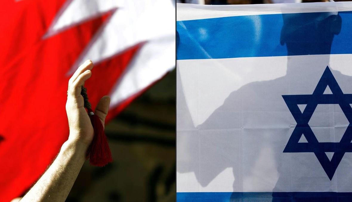 العلمان البحريني والإسرائيلي (تعبيرية- أ ف ب).