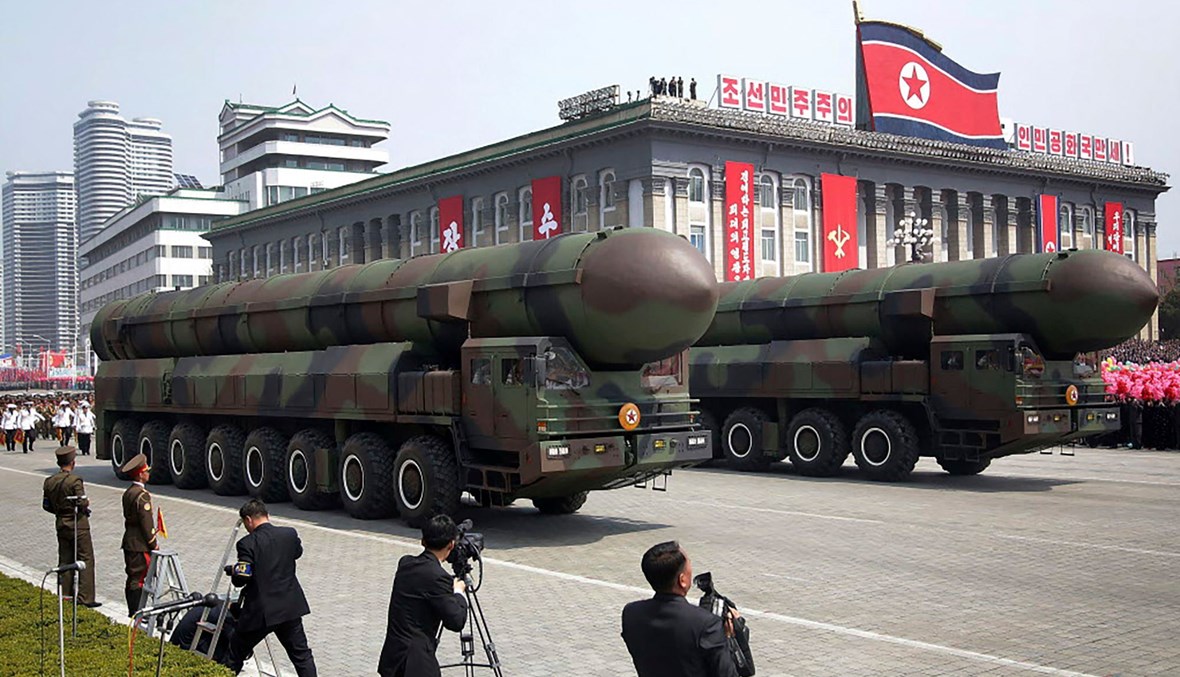استعراض عسكري لكوريا الشمالية - "أ ب"