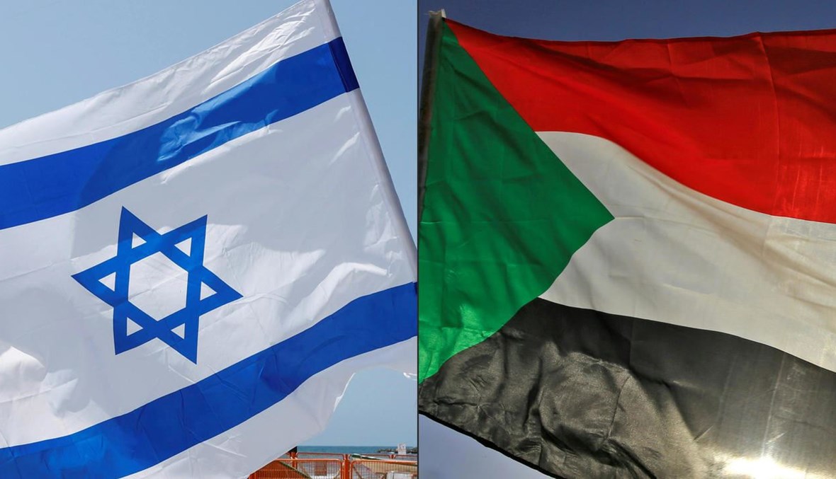 العلمان السوداني والإسرائيلي (تعبيرية- أ ف ب).