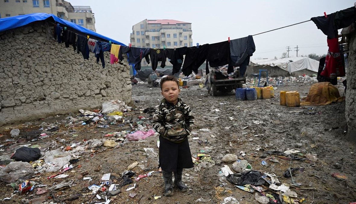 مخيم للاجئين في كابول (أ ف ب).