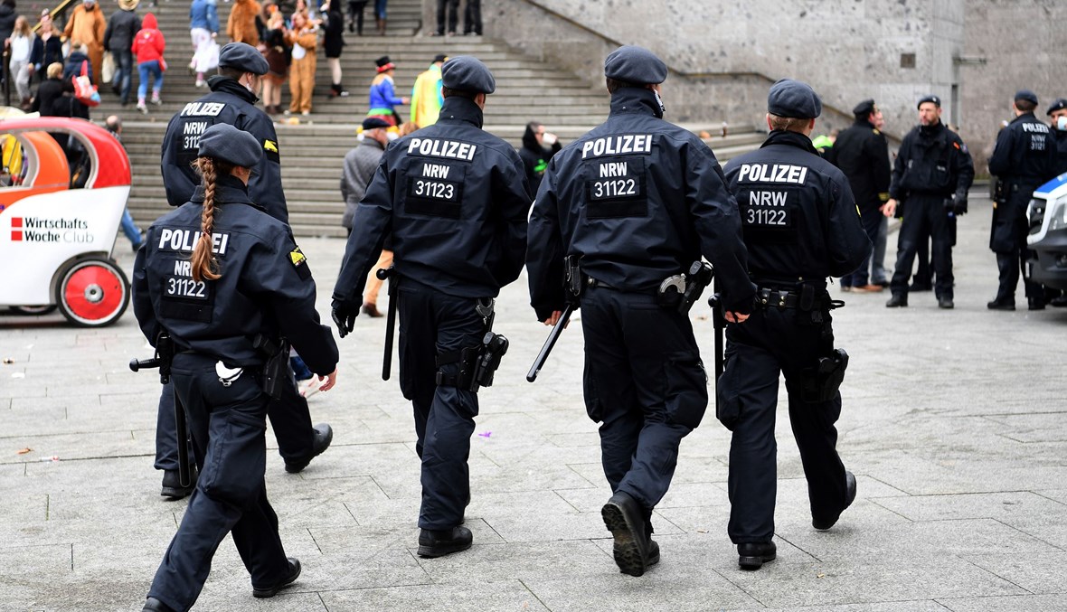 عناصر من الشرطة الألمانية (أ ف ب).