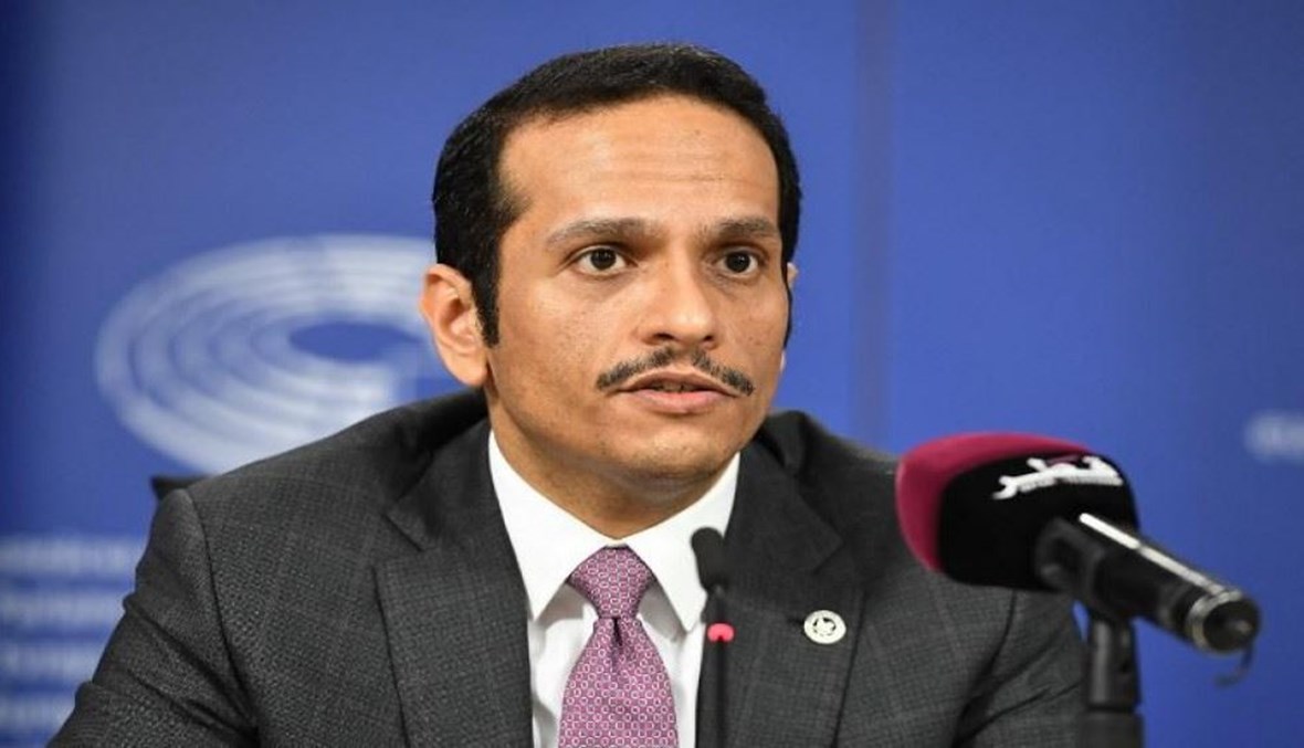 وزير الخارجية القطري (أ ف ب).