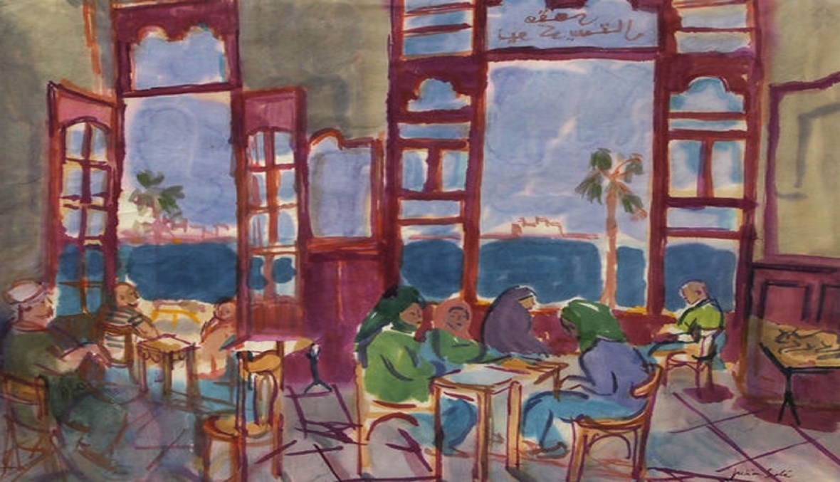 مقهى (تعبيرية- جوليان سوليه). 