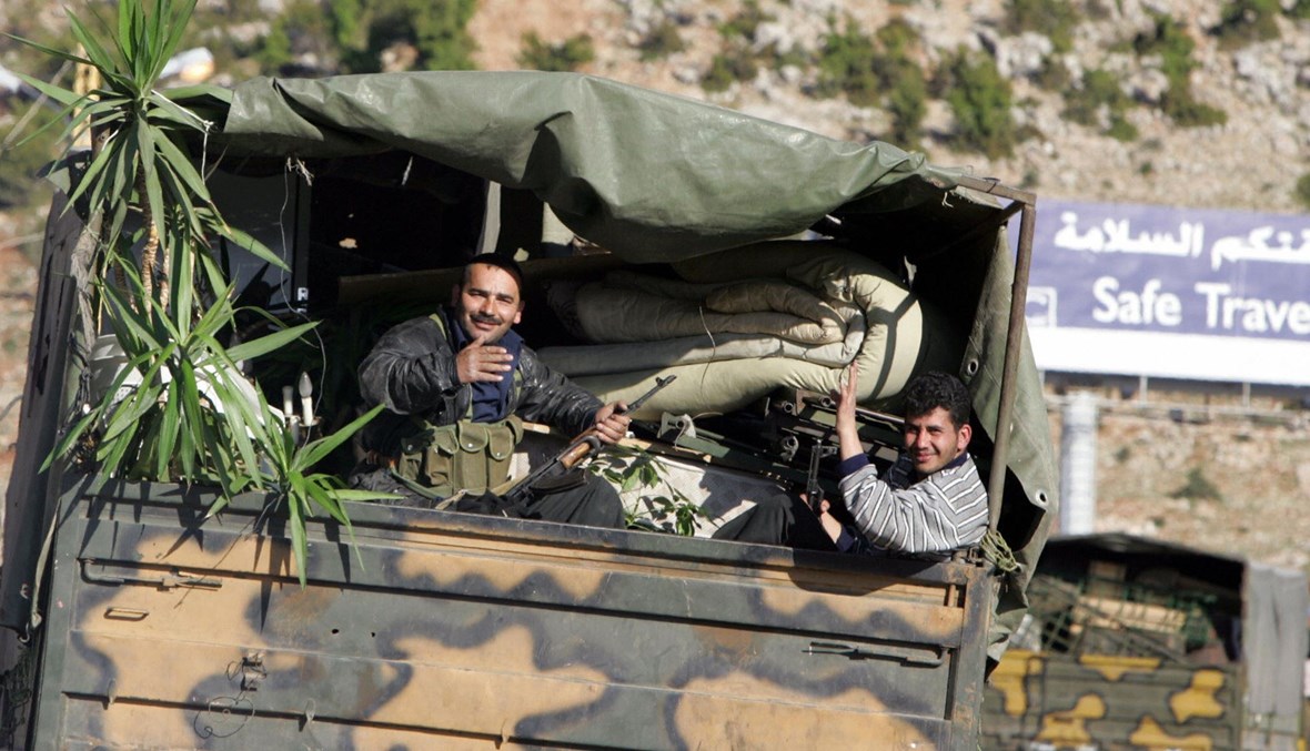 الجيش السوري خلال انسحابه من لبنان في العام 2005 