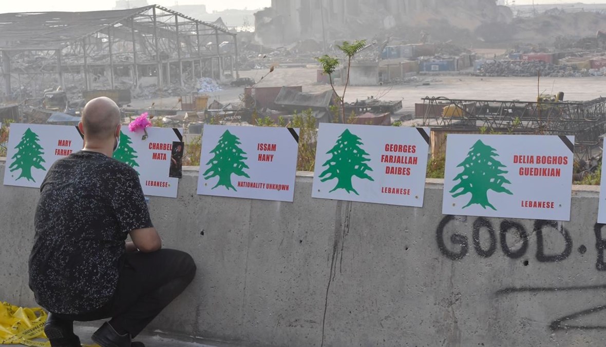 بيروت تلملم جراحها... إضاءة شجرة الميلاد في المرفأ