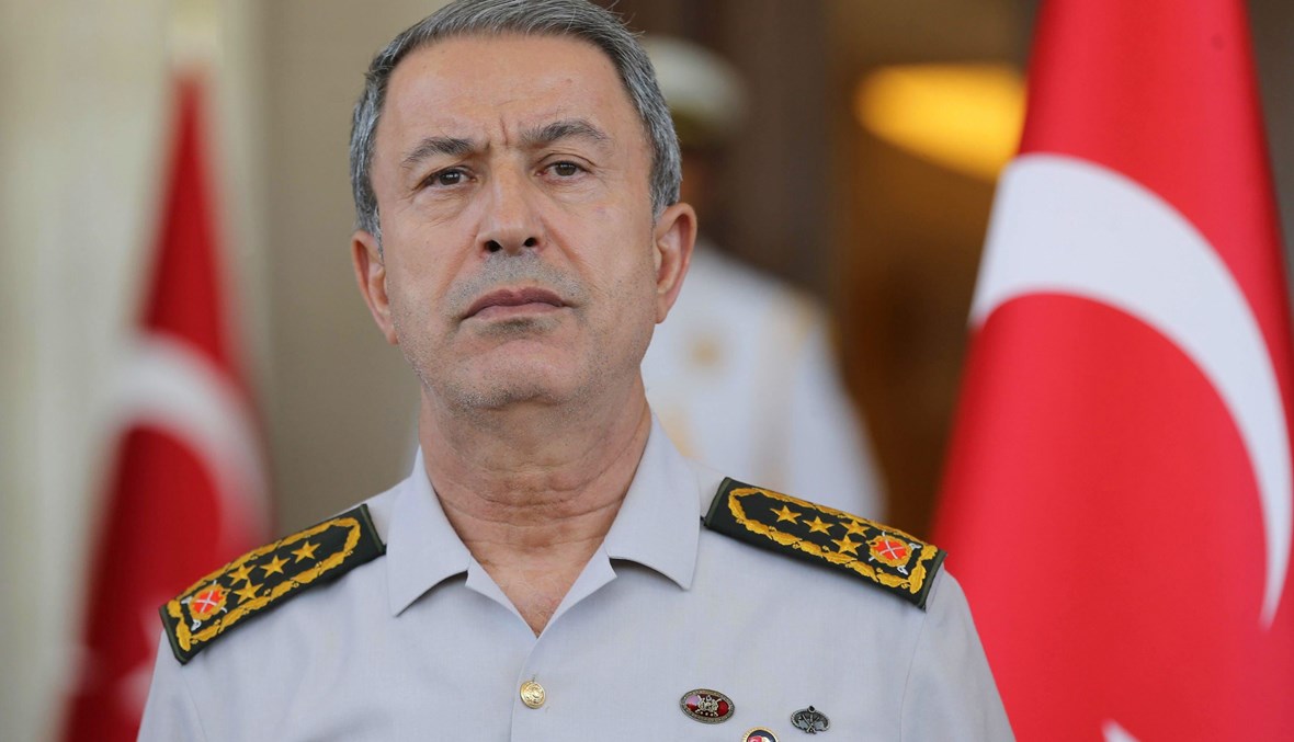 وزير الدفاع التركي خلوصي أكار (أ ف ب).