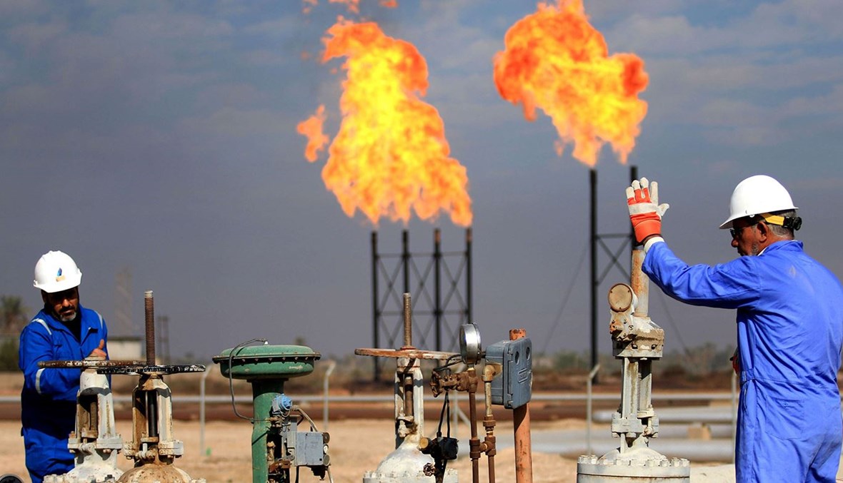 ضخ الغاز الإيراني في العراق (أ ف ب).