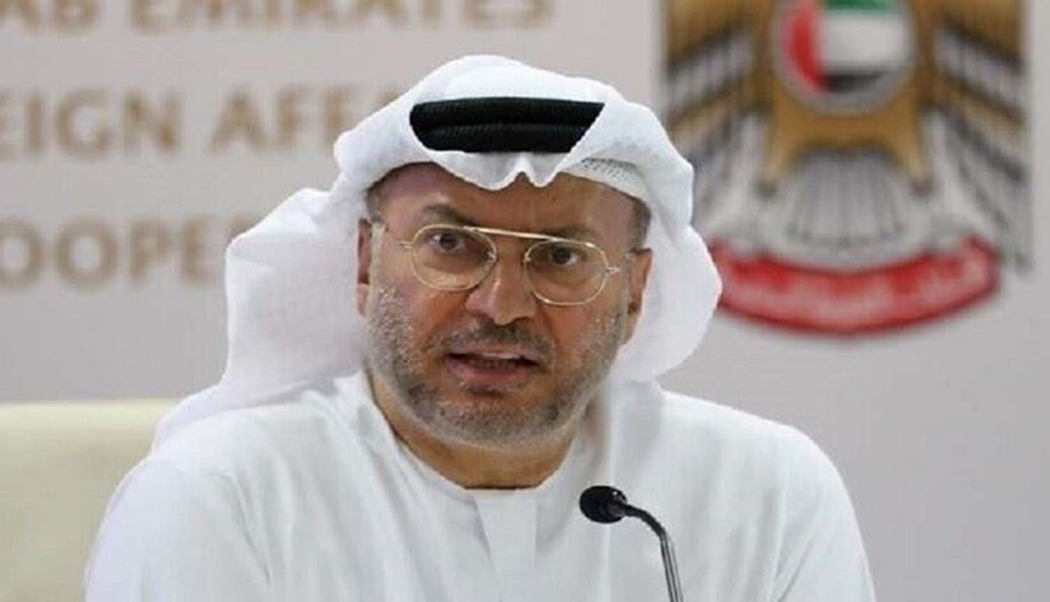 وزير الدولة الإماراتي للشؤون الخارجية أنور قرقاش في صورة من الارشيف.