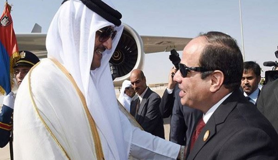 الأمير القطري والرئيس المصري.
