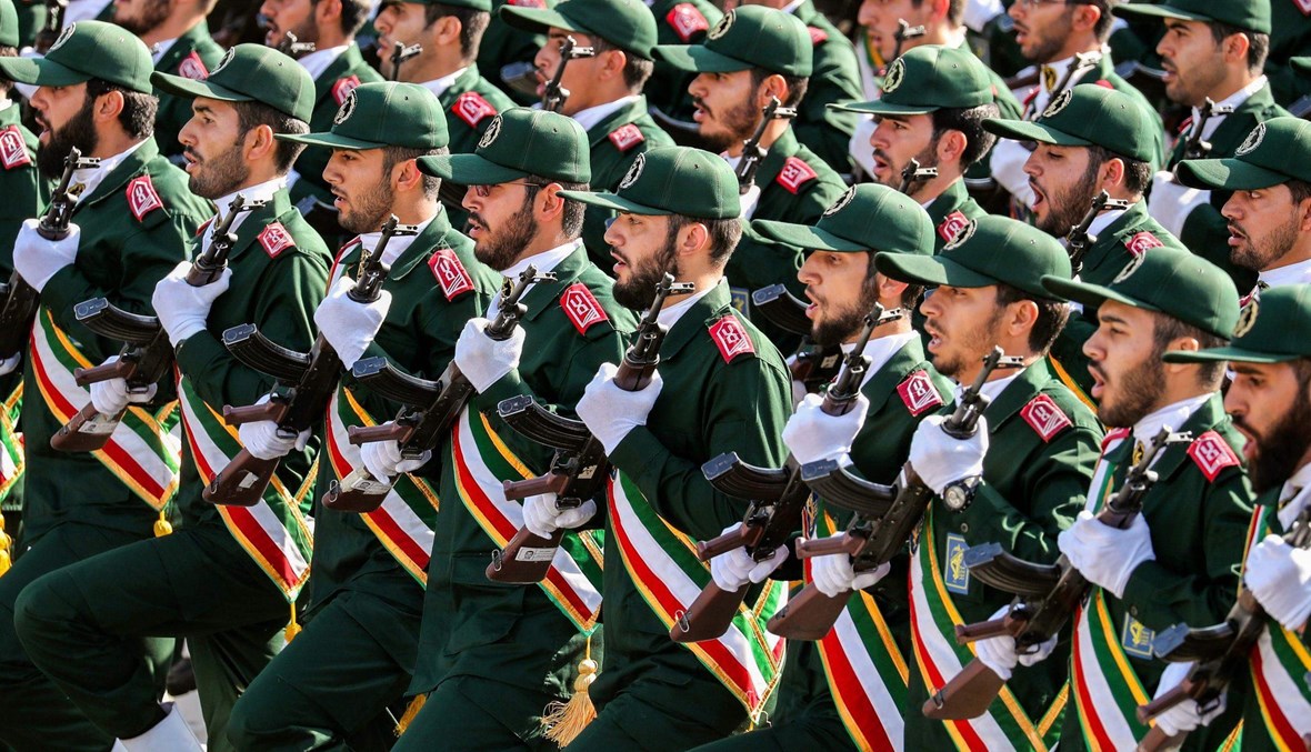 قوات من الحرس الثوري الإيراني (أ ف ب).