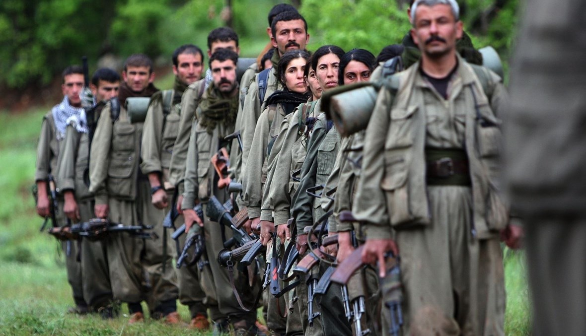 مقاتلون من "حزب العمال" الكردستاني (أ ف ب).