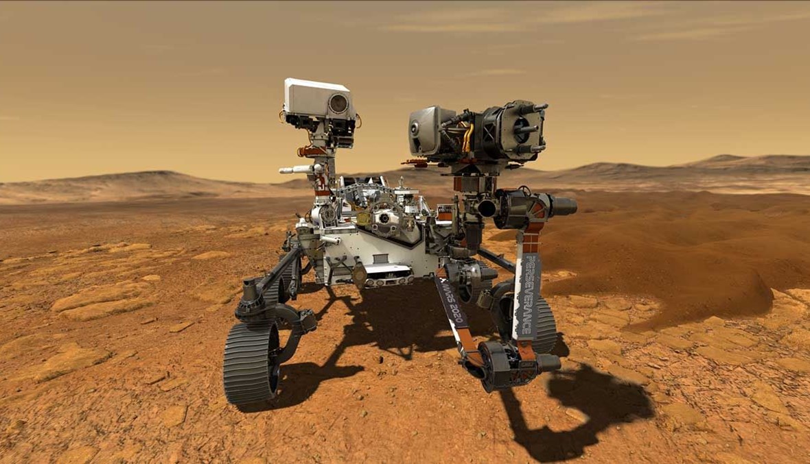 صورة تعبيرية لمركبة على كوكب المريخ