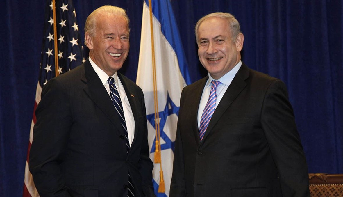 رئيس الوزراء الإسرائيلي بنيامين نتنياهو ونائب الرئيس الأميركي (حينها) جو بايدن، (2010) - "أ ب" 
