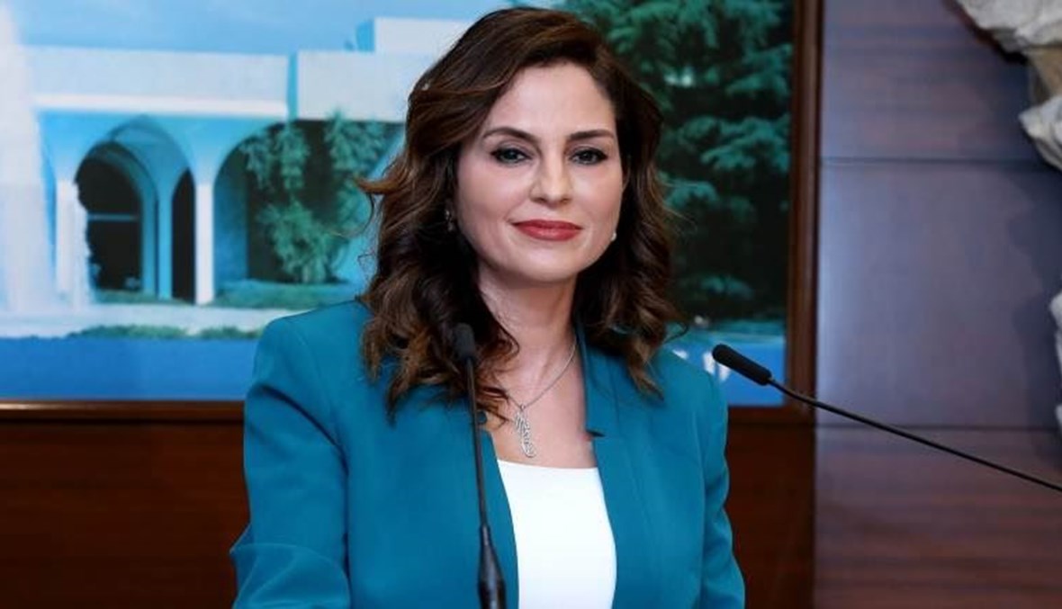 وزيرة الإعلام في حكومة تصريف الأعمال منال عبد الصمد