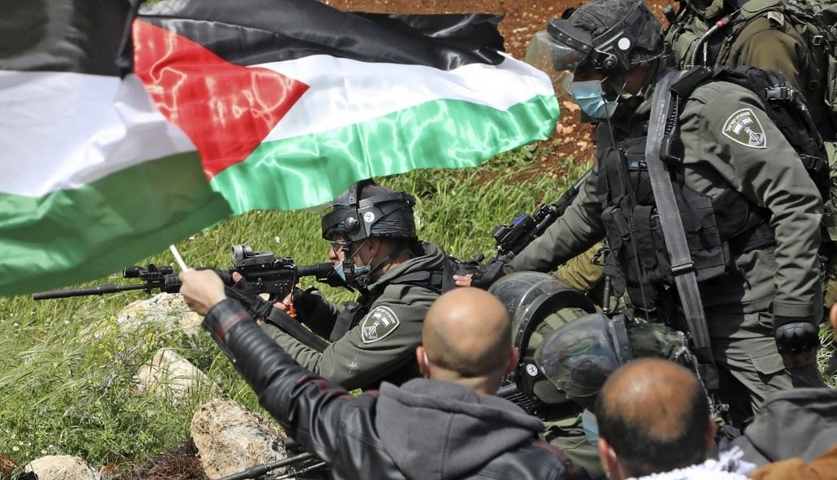قوات إسرائيلية في فلسطين (أ ف ب).
