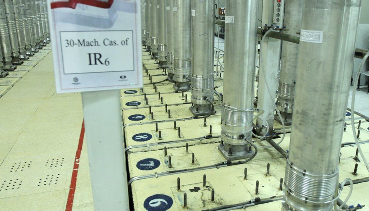 آلات طرد مركزي في منشأة نطنز لتخصيب اليورانيوم في وسط إيران (5 ت2 2019، أ ب). 