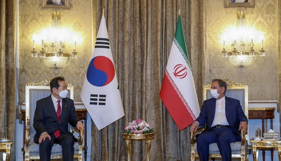 زيارة رئيس وزارة كوريا الجنوبية إلى إيران (أ ف ب).