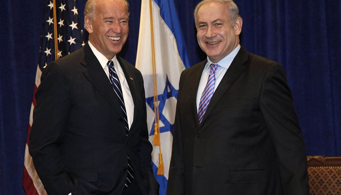 نائب الرئيس الأميركي حينها جو بايدن يلتقي رئيس الوزراء الإسرائيلي بنيامين نتنياهو في الولايات المتحدة - 2010 - "أ ب"