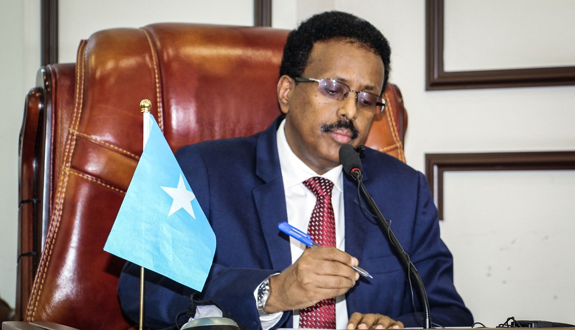 الرئيس الصومالي محمد عبدالله محمد (أ ف ب).