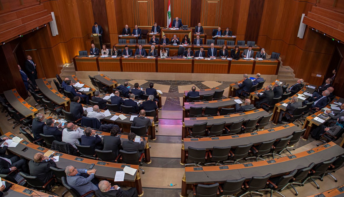 جلسة منح الثقة لحكومة حسان دياب في مجلس النواب (تصوير نبيل إسماعيل).