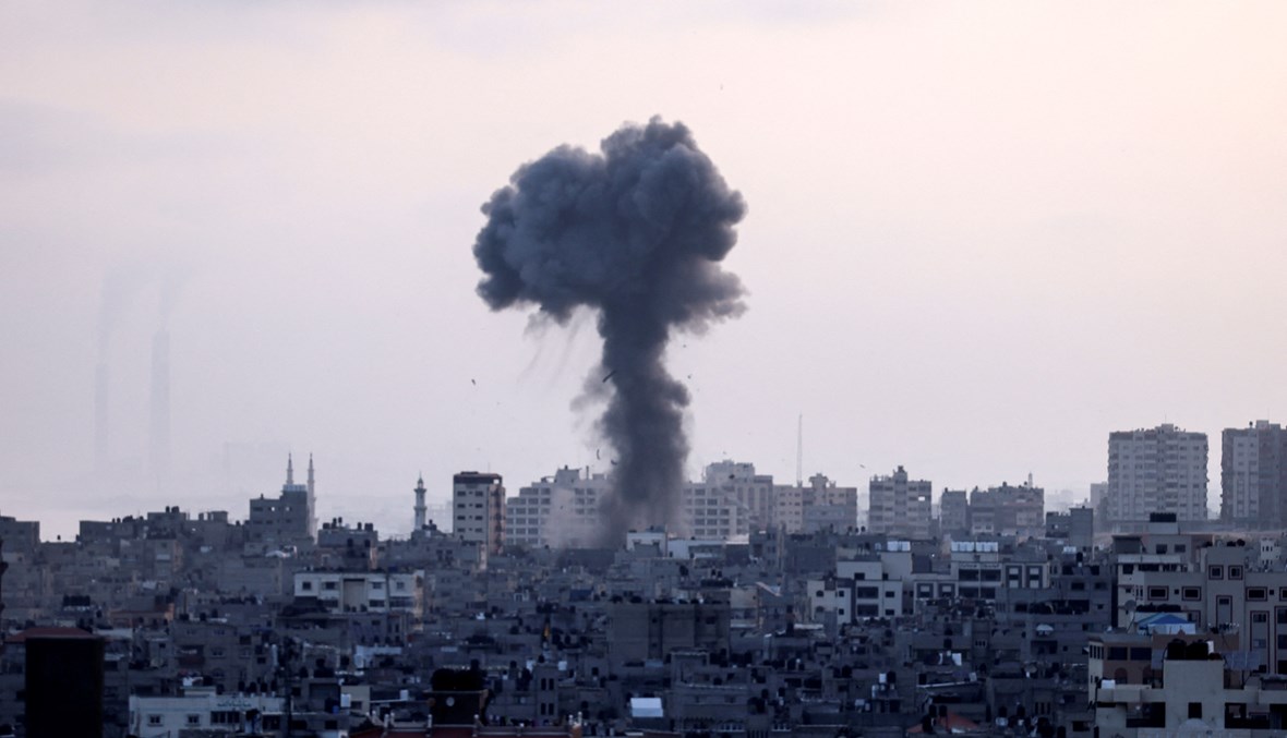 القصف الإسرائيلي على غزة (أ ف ب).