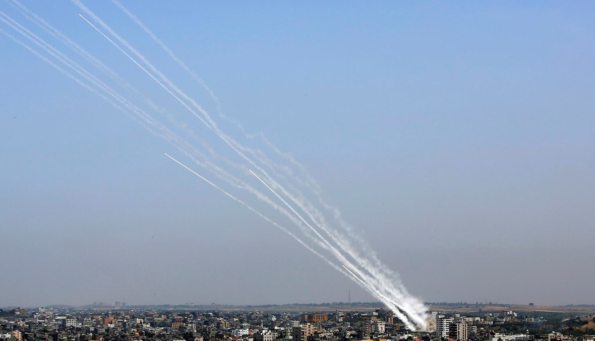 حركة ‘حماس‘ تقصف الأراضي المحتلة - "أ ب"