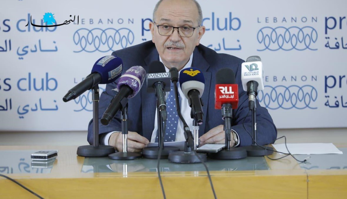 رئيس اتحاد نقابات موظفي المصارف في لبنان جورج الحاج (تصوير مارك فياض).