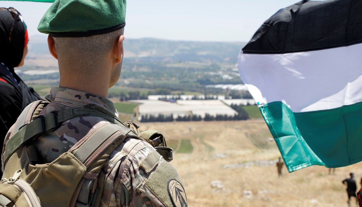 جندي لبناني في مارون الراس الجنوبية (مارك فياض).