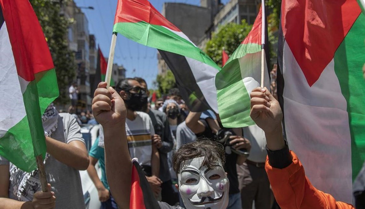 تظاهرات فلسطينية ضد ارتكابات قوات وسلطات الاحتلال - "أ ب"