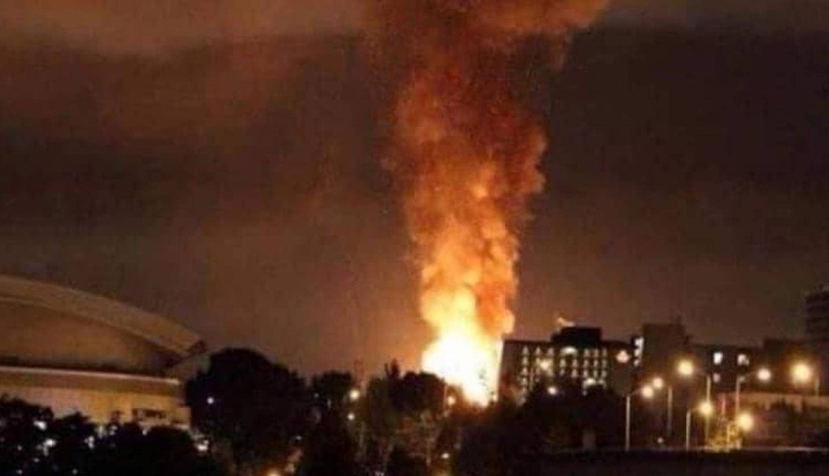 صورة من التفجيرات المجهولة في إيران