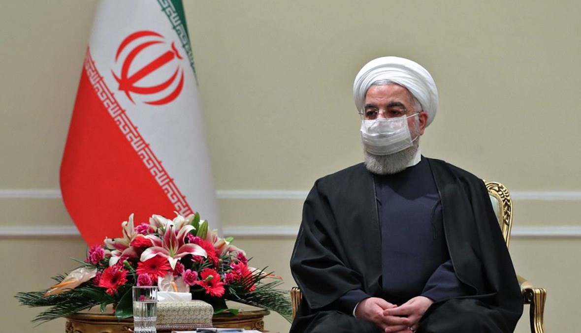 الرئيس الايراني حسن روحاني.    (أ ف ب) 