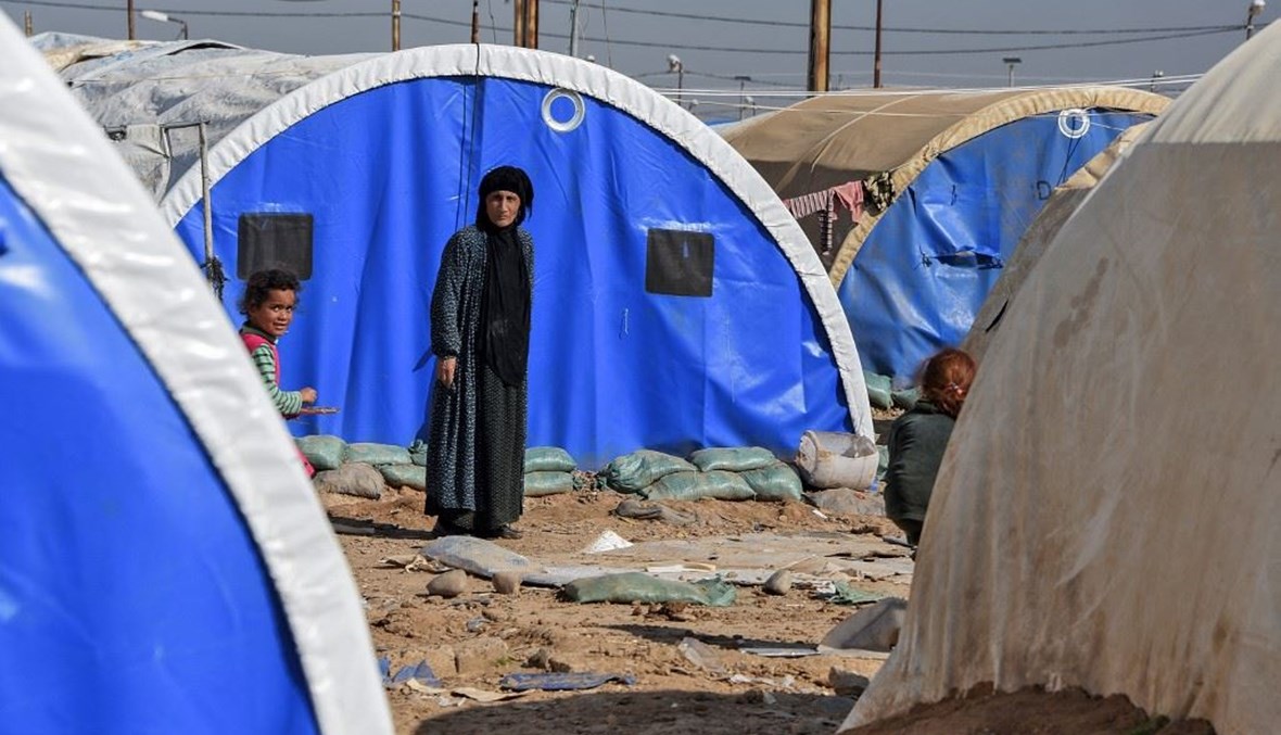 مخيمات النزوح السورية (أ ف ب).