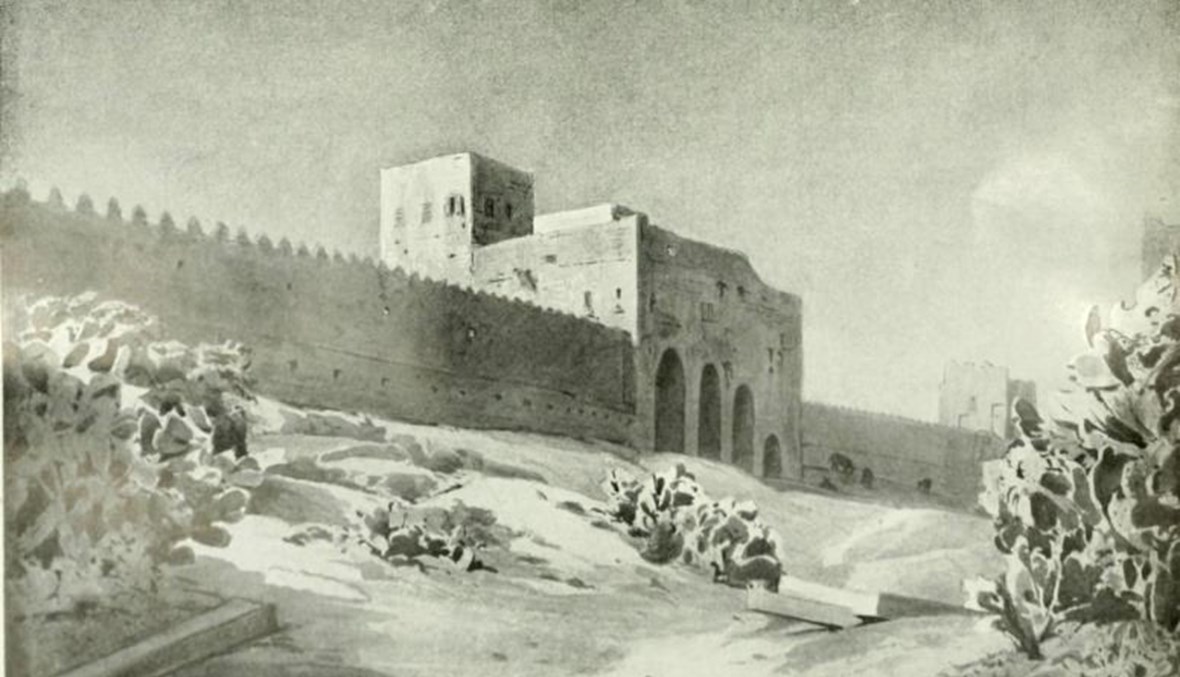 باب الدركة، 1837 (Beyrouth, Extra-muros) وفقا للمصدر الأكاديمي: (ريفو دار أورينتال إي داركيولوجي، 1921)