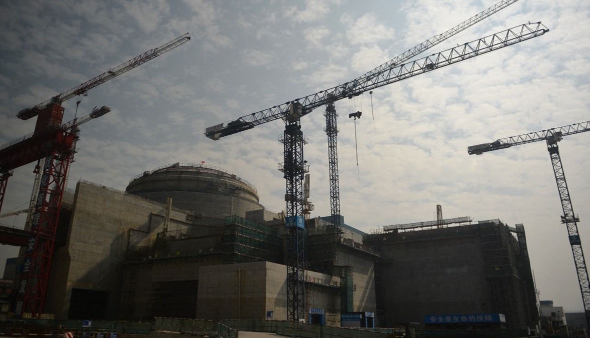 محطة تايشان الصينية- الفرنسية للطاقة النووية المبنية خارج مدينة تايشان في مقاطعة غوانغدونغ الصينية (8 ك1 2013، أ ف ب). 