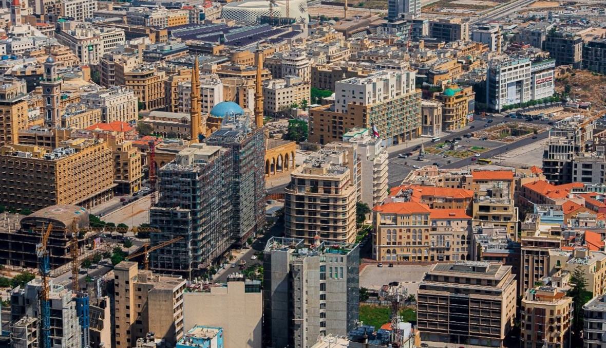 المباني في وسط العاصمة بيروت (تعبيرية- نبيل اسماعيل).