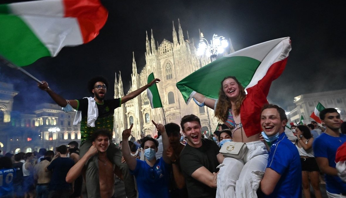"استعادت إيطاليا هيبتها، وضعت خيباتها في السنوات الماضية خلفها" (تعبيرية - أ ف ب).