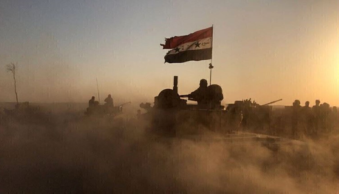جنود سوريون في صورة من الارشيف.  