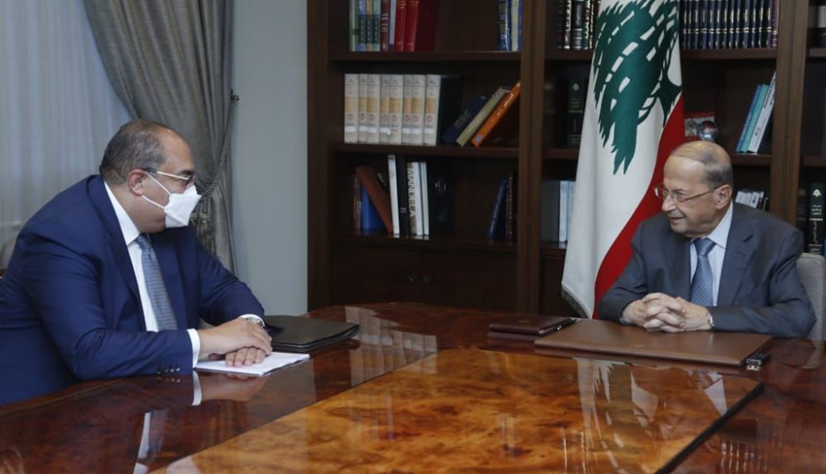 عون يستقبل المدير التنفيذي لصندوق النقد الدولي الدكتور محمود محي الدين