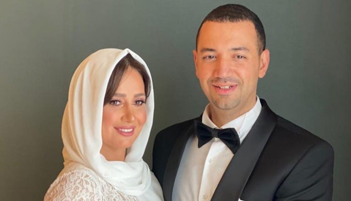 الداعية معزّ مسعود وزوجته الفنانة حلا شيحة.