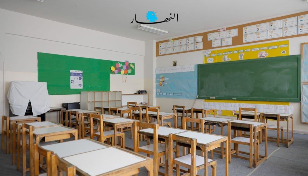 صفّ مدرسي (تصوير حسن عسل).