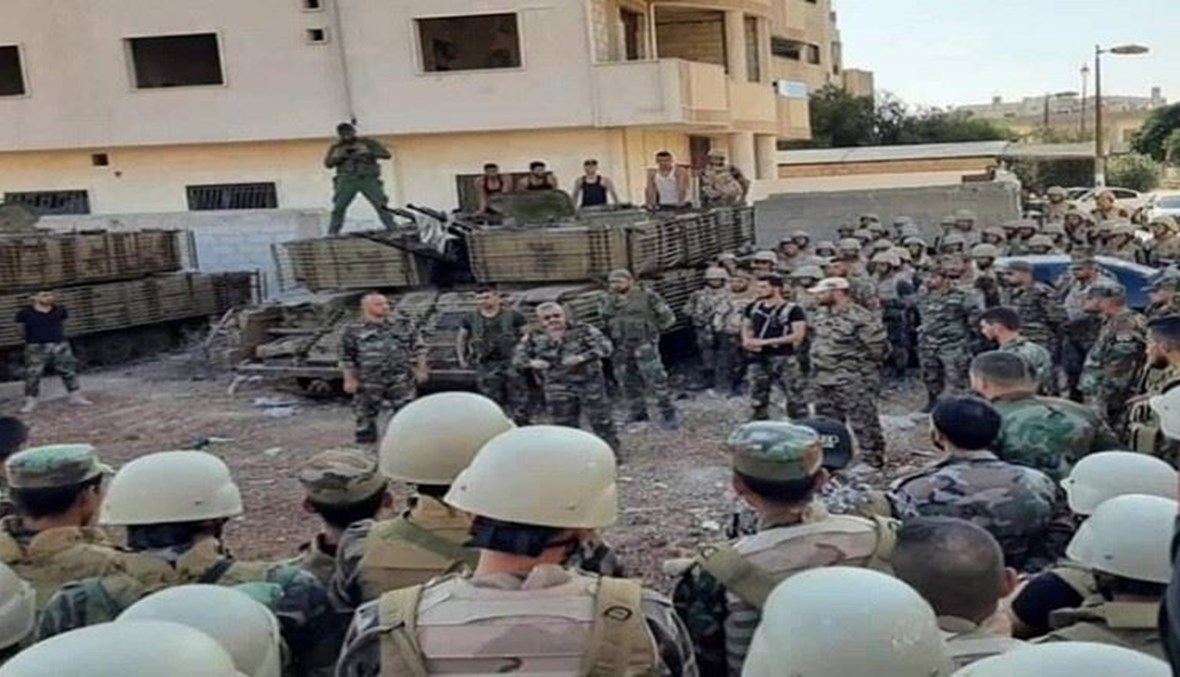 قوات من الجيش السوري في محافظة درعا.   