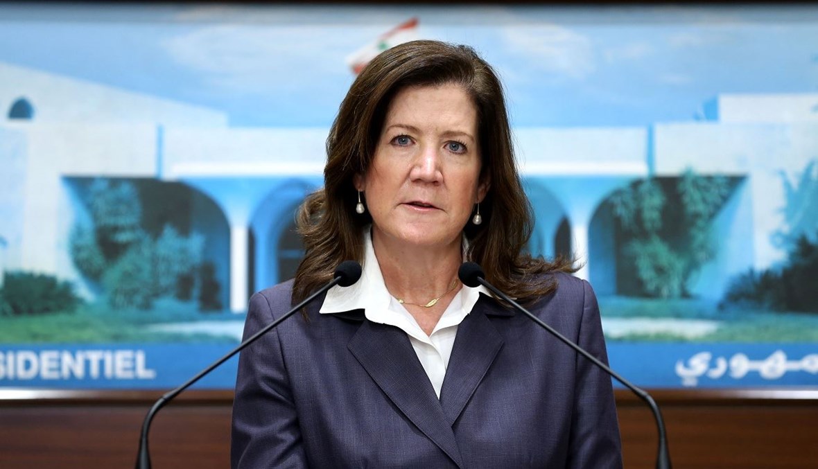 السفيرة شيا من بعبدا: نرحّب بعقوبات الاتحاد الأوروبي وندعو إلى وضع المصالح الحزبية جانباً