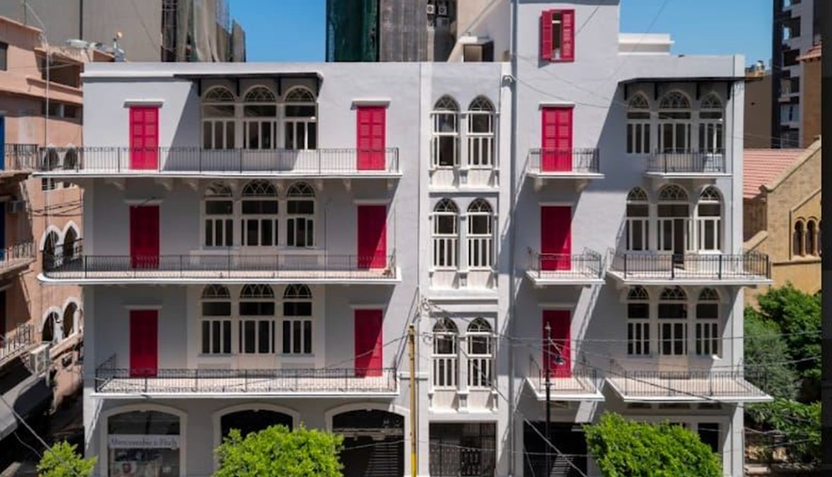 الواجهة الرئيسية لمبنى "ريف" بعد ترميمه (تصوير ضيا مراد).