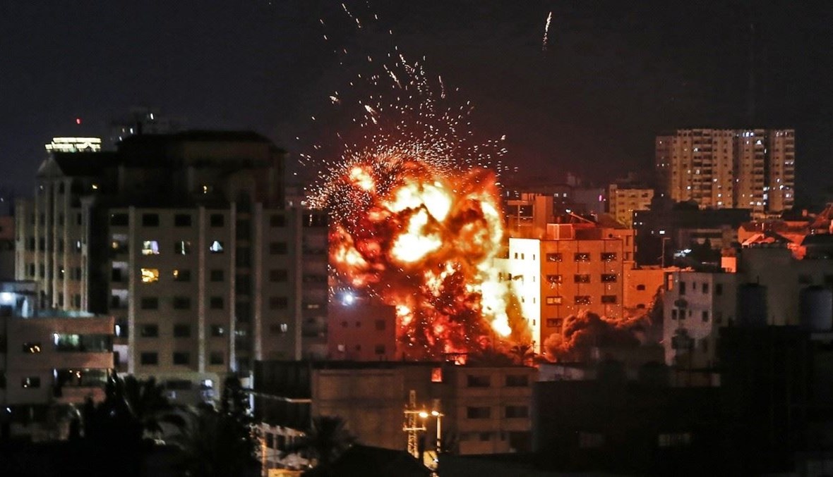 صورة لقصف في غزة