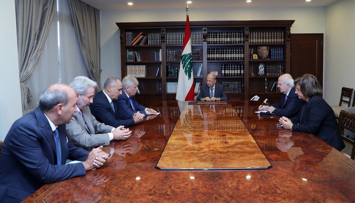 وفد من المجلس الأرثوذكسي اللبناني  يزور عون.