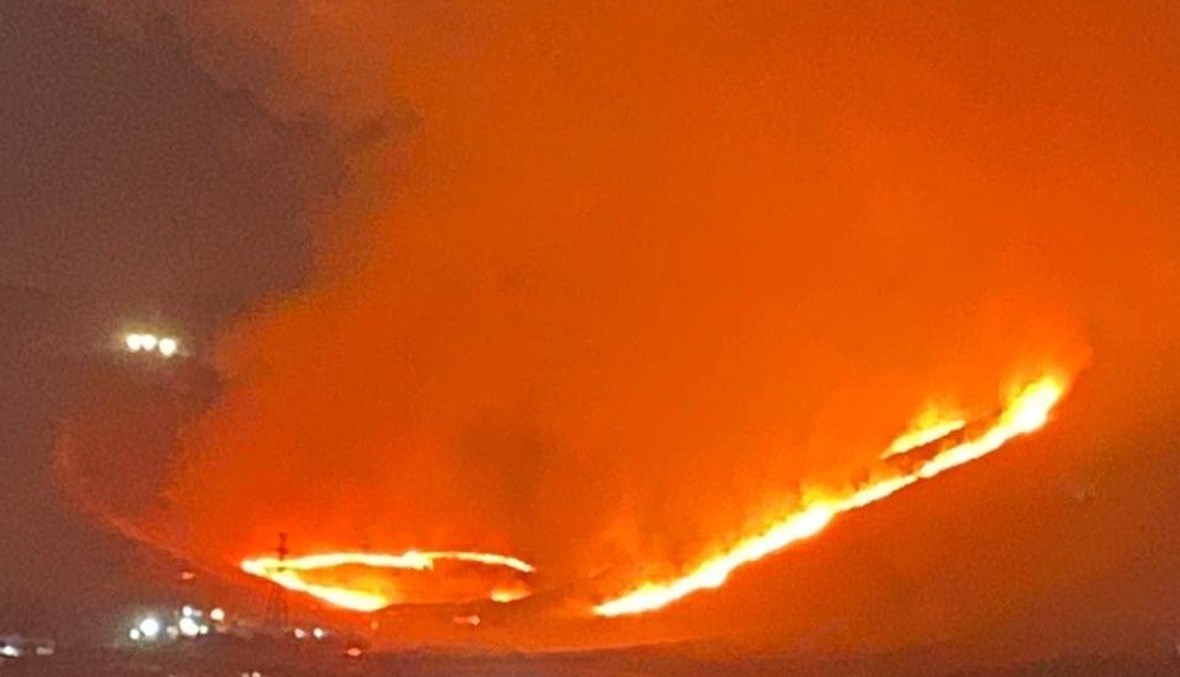 صورة حريق مجدل عنجر