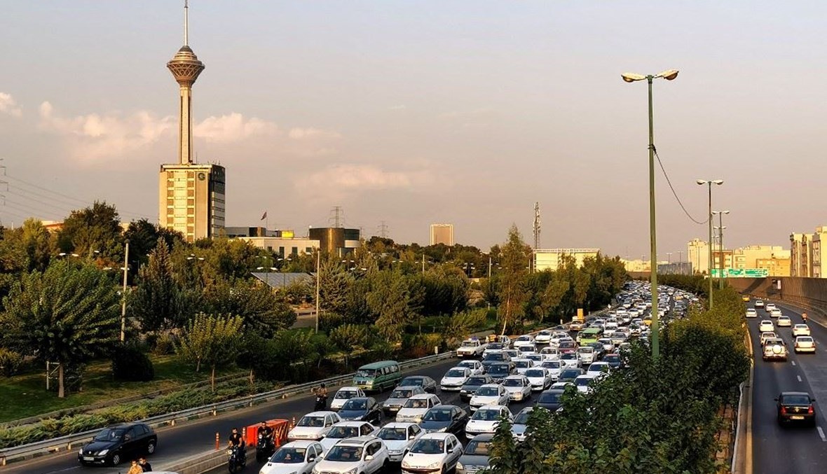زحمة سير في شوارع طهران (تعبيرية- "أ ف ب").
