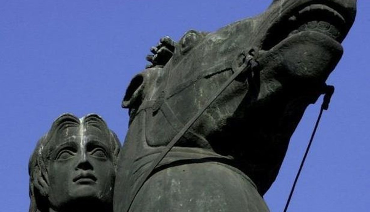 تمثال للإسكندر الأكبر في سالونيكا ، اليونان - تعبيرية (أ ف ب).