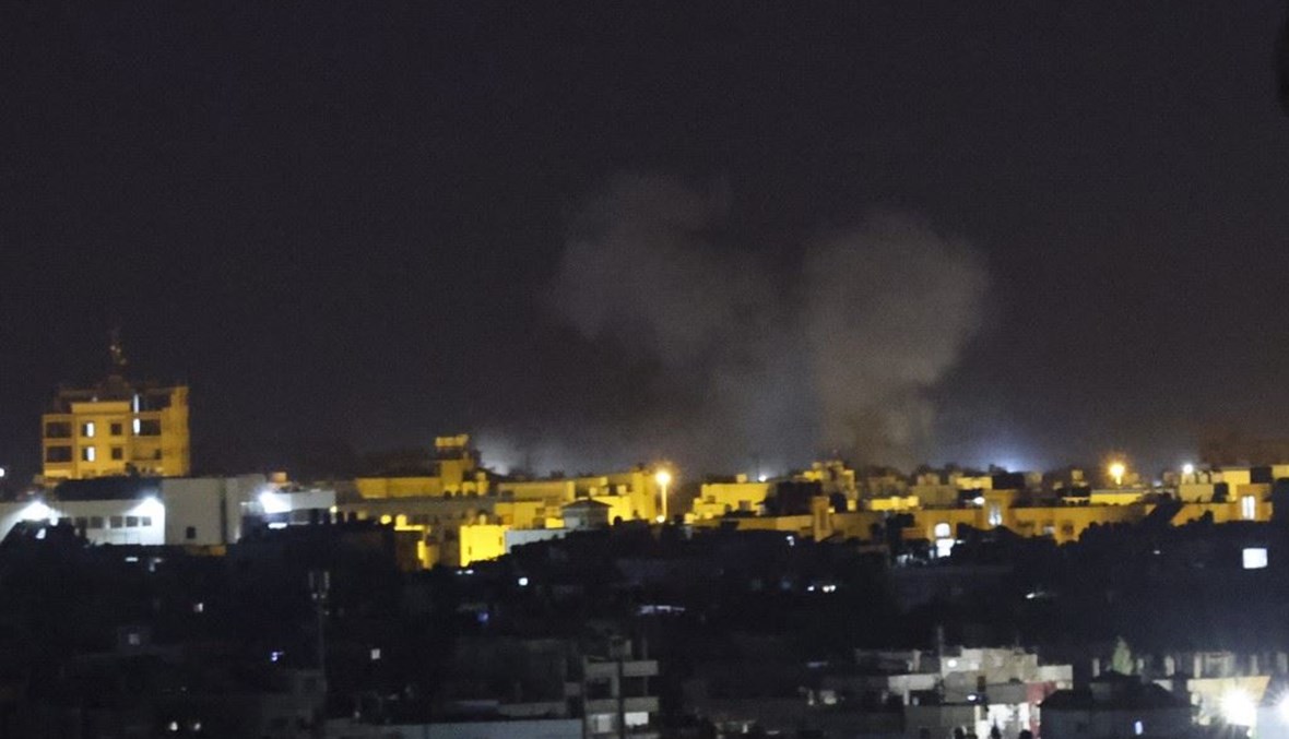 قصف إسرائيلي ليلي على قطاع غزّة (أ ف ب).